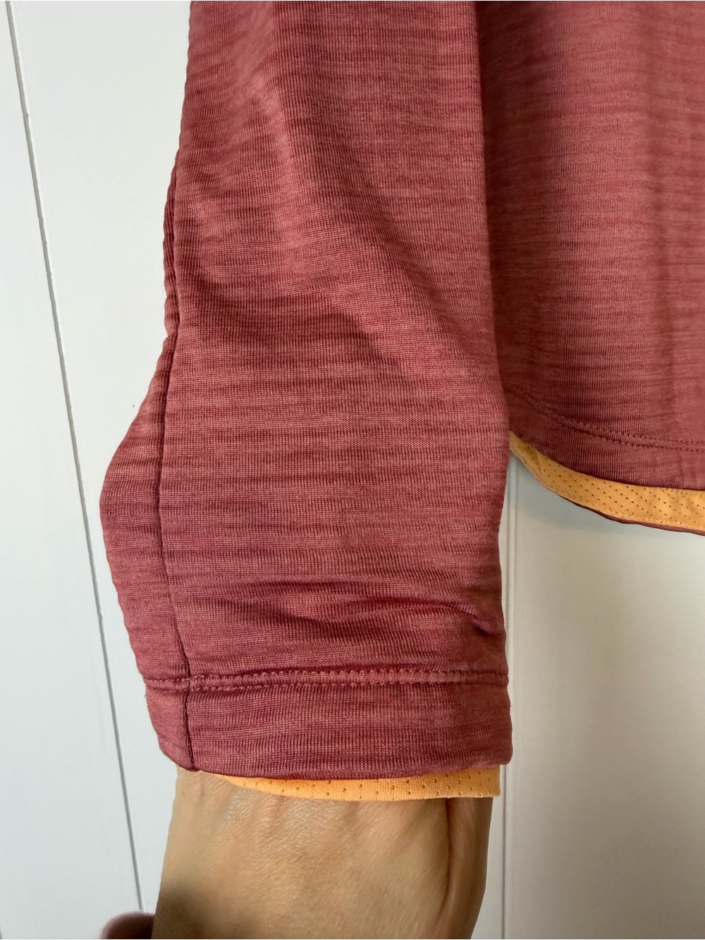 New Balance Womens Half-Zip Performance Pullover - Dusty Rose - Picture 4 of 8